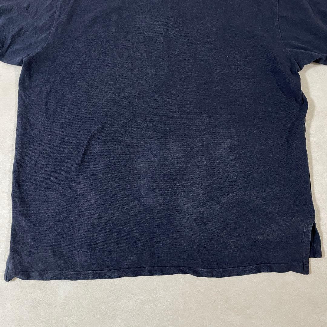 90s POLO RALPH LAUREN 半袖ポロシャツ 2XL ネイビー
