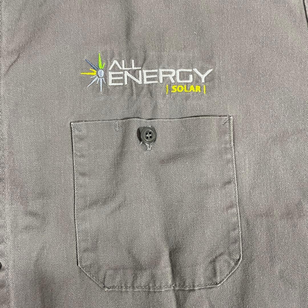 古着 RED KAP 長袖ワークシャツ サイズ2XL グレー