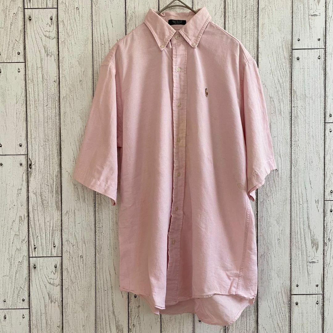 希少✨️80's ラルフローレン 半袖コットンニット ピンク 春カラー ゆったり POLO RALPH LAUREN - 美品 ポロ ラルフローレン ニット ケーブル 半袖