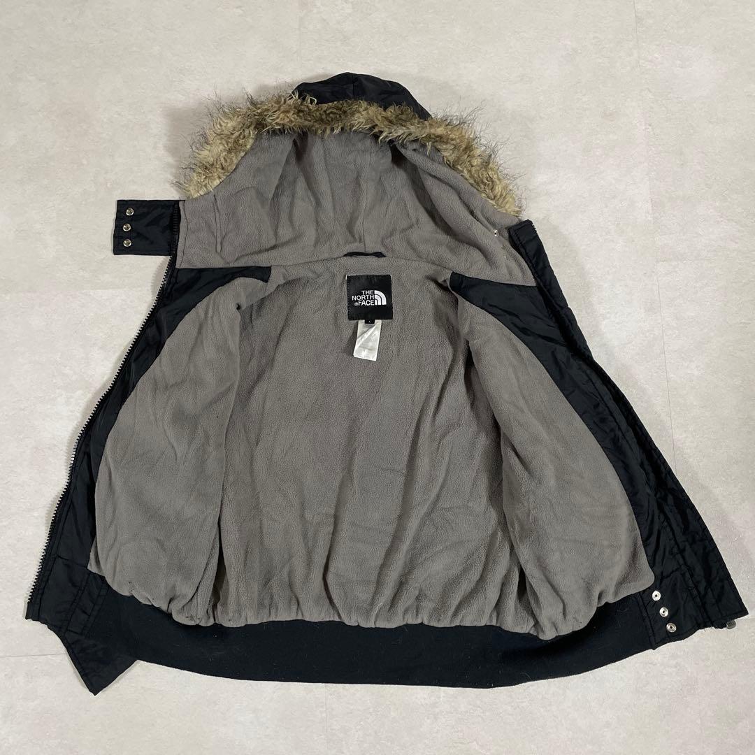 【美品】THE NORTH FACE ダウンベスト ファー付き L ブラック