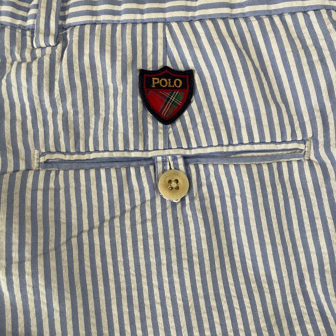 【美品】POLO RALPH LAUREN ハーフパンツ サイズ34 ストライプ