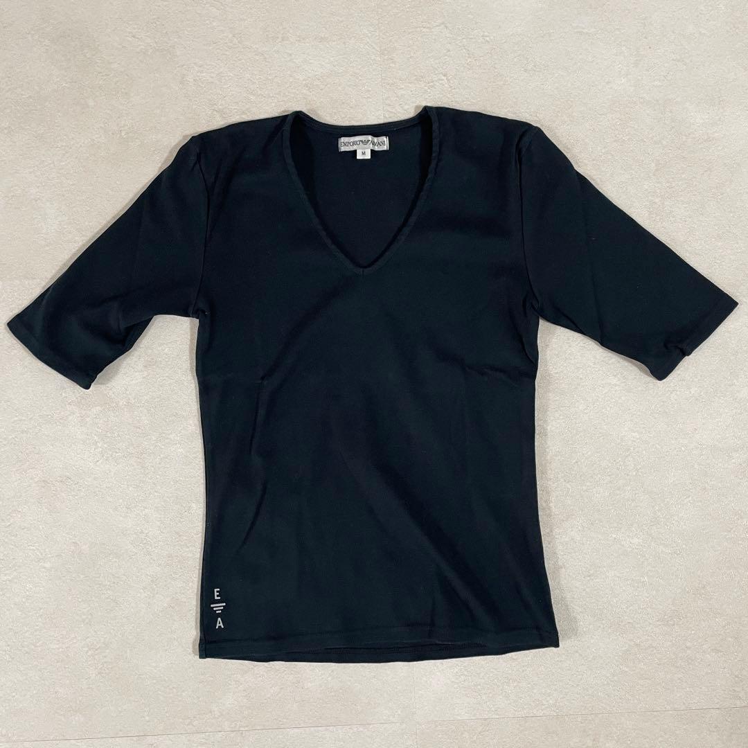 古着 EMPORIO ARMANI 半袖Tシャツ サイズM ブラック
