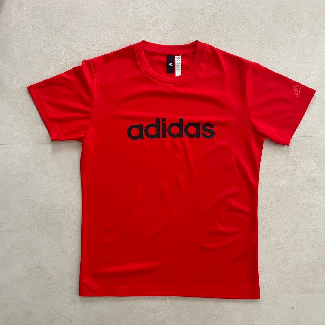 【美品】古着 adidas 半袖Tシャツ スポーツウェア 0サイズ レッド