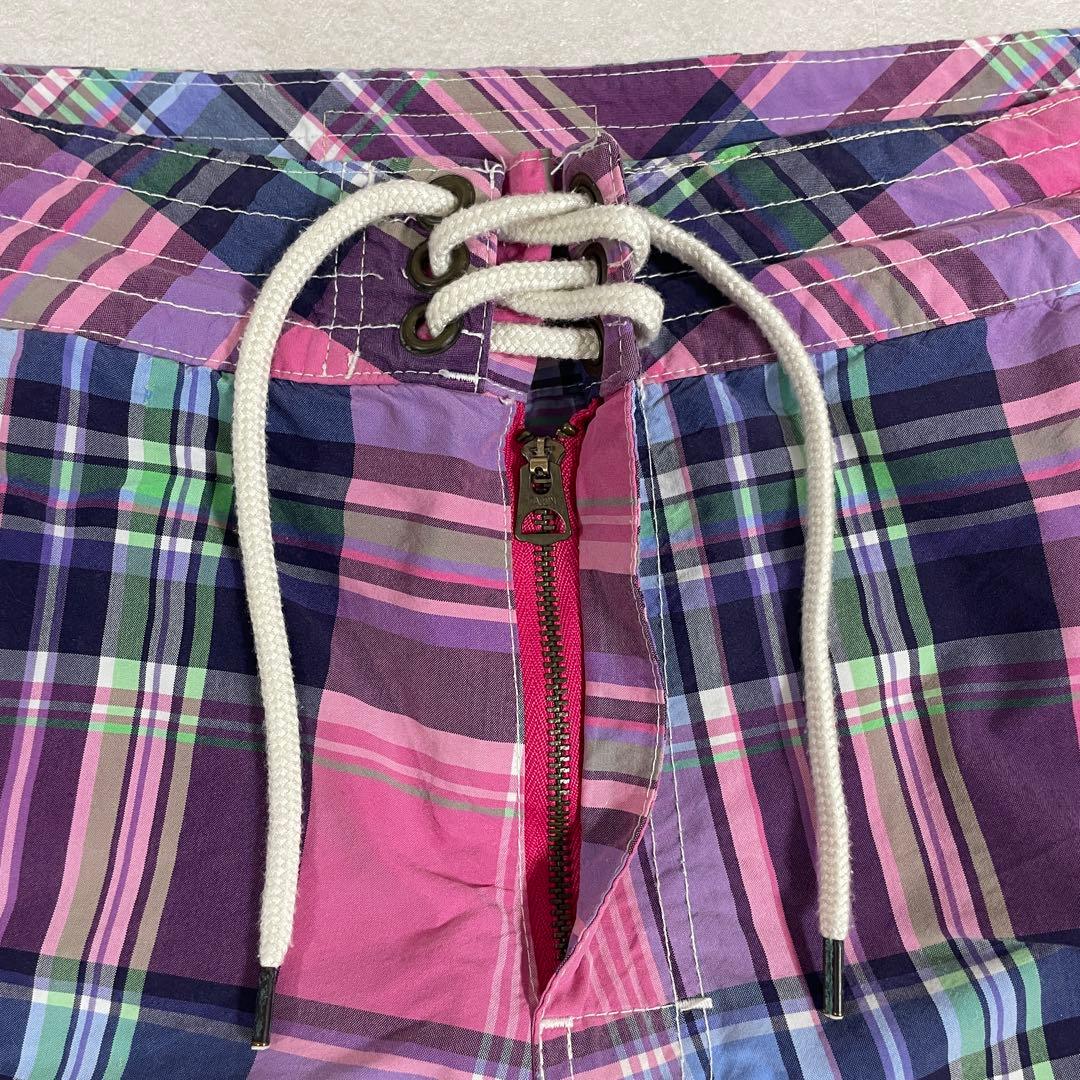 90s POLO RALPH LAUREN スイムショーツ サイズ34ピンク系