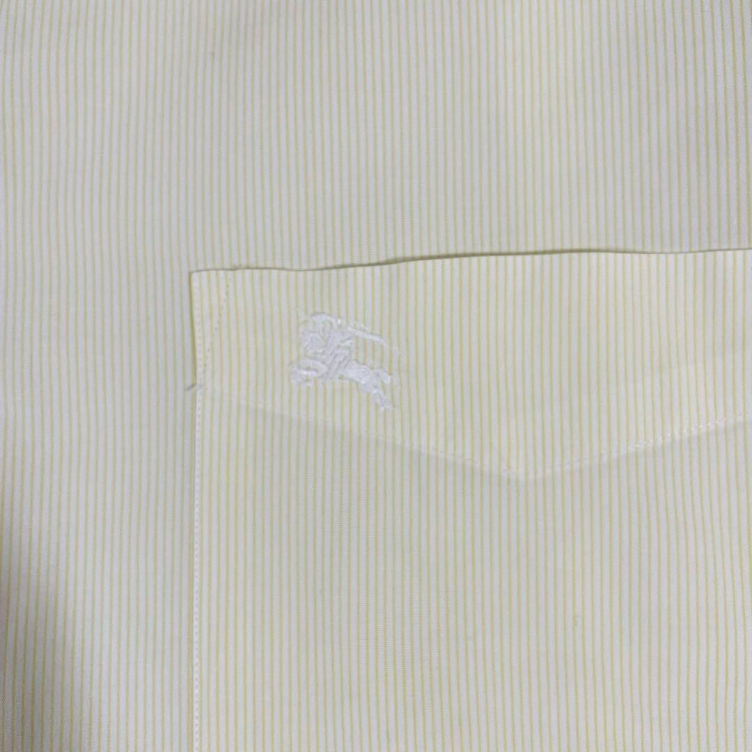 古着 BURBERRY LONDON 長袖シャツ 日本製 イエロー