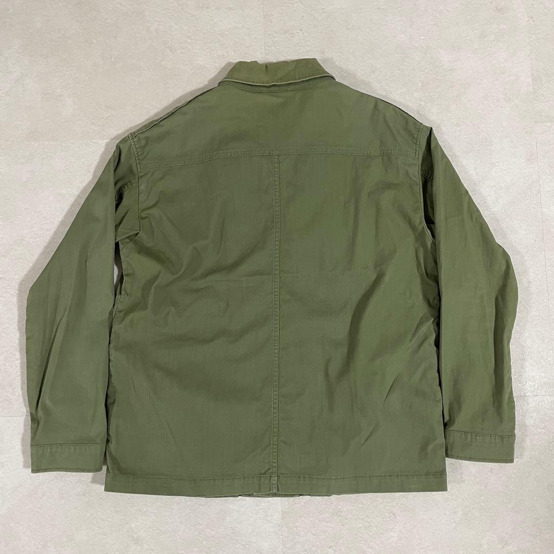 古着 TOMMY JEANS ミリタリージャケット サイズM カーキ