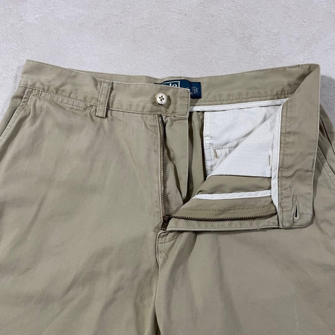 90s POLO RALPH LAUREN ハーフパンツ サイズ30 ベージュ