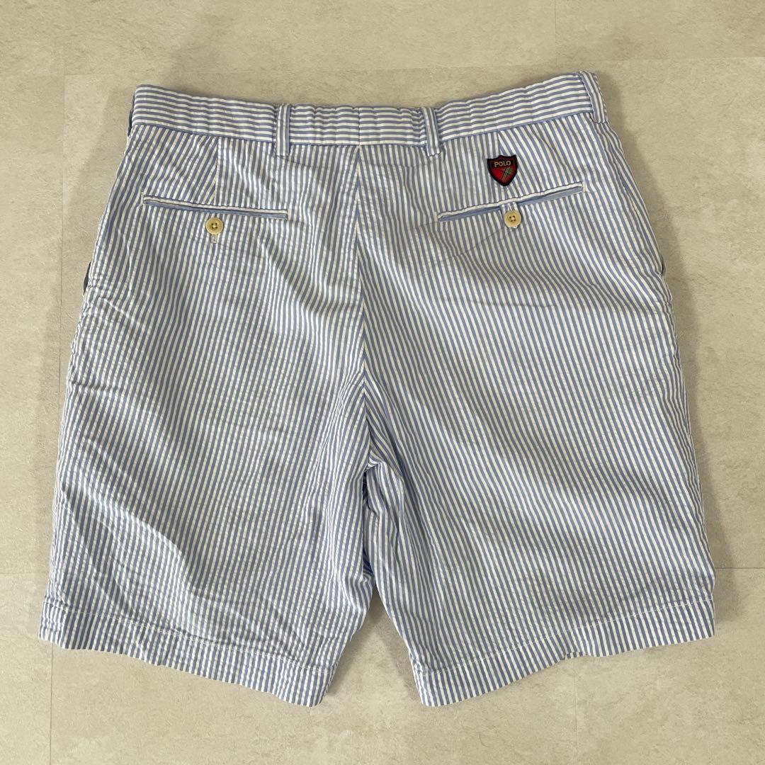 【美品】POLO RALPH LAUREN ハーフパンツ サイズ34 ストライプ