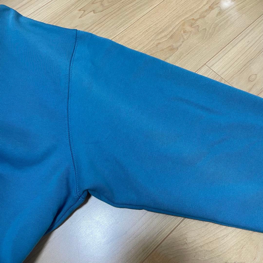 【希少美品】COACH メンズ 長袖パーカー Lサイズ ブルー ターコイズ