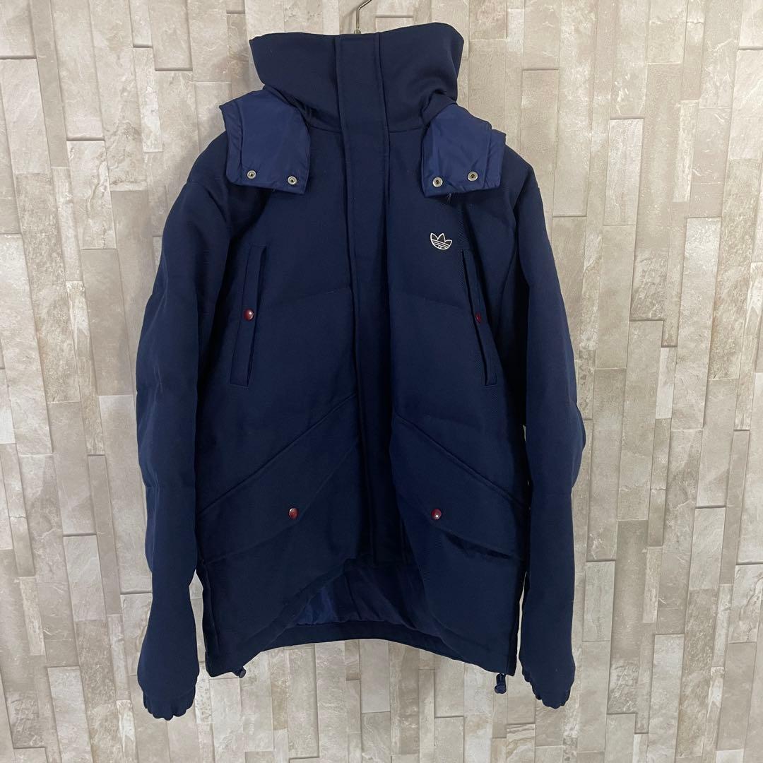 【美品】adidas Originalsダウンジャケット トレフォイルロゴ