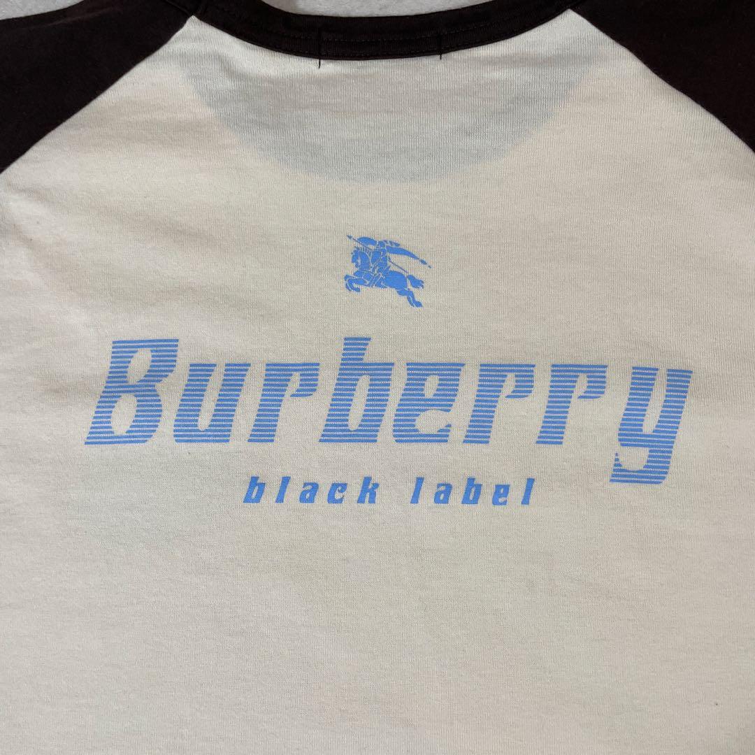 古着 BURBERRYBLACK LABEL 半袖Tシャツ 2サイズ ツートン
