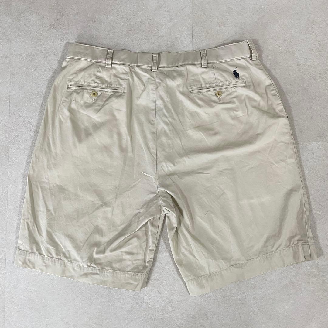 90s POLO RALPH LAUREN ハーフパンツ サイズ38 ベージュ