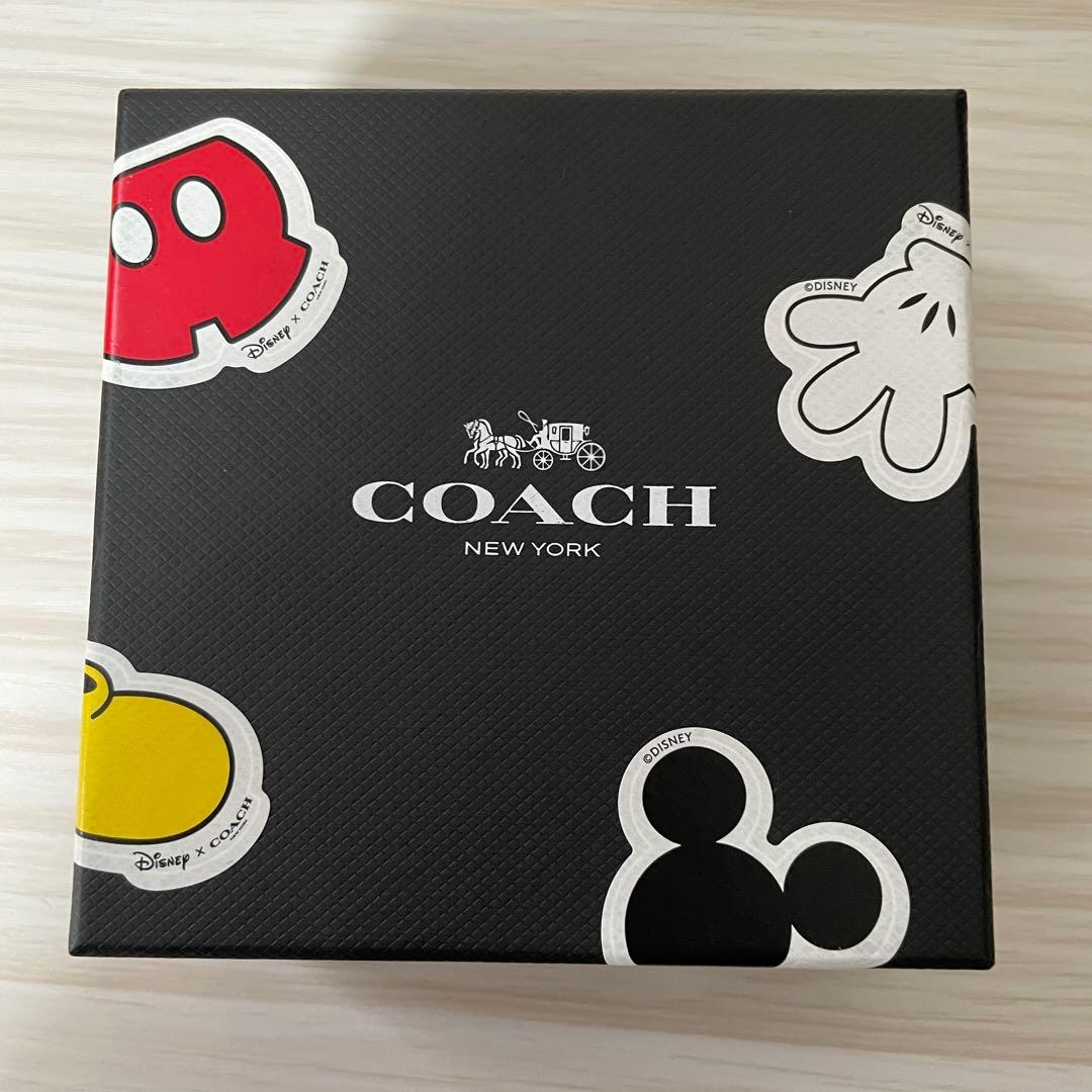 【限定コラボ】訳あり新品 COACH×DISNEY レザーブレスレット 箱付