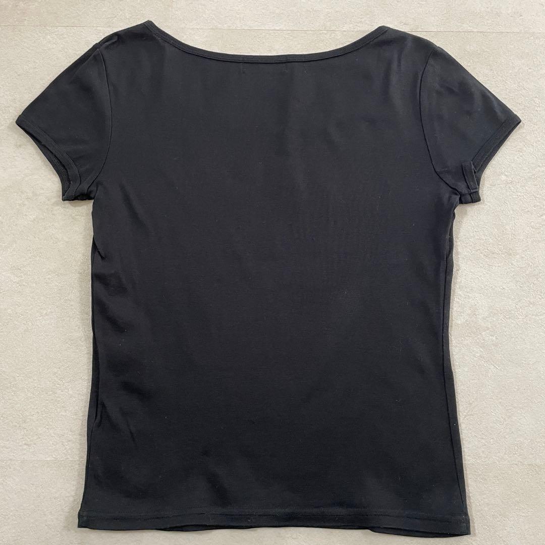 【美品】BURBERRY BLUE LABEL ブラック 半袖Tシャツ Mサイズ