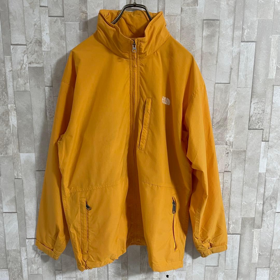 古着 THE NORTH FACE ナイロンジャケット Mサイズ オレンジ