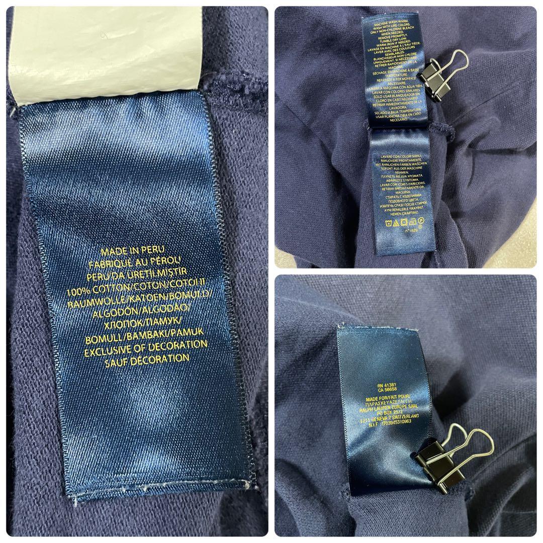 古着 POLO RALPH LAUREN ポロシャツ ビックポニー ネイビー