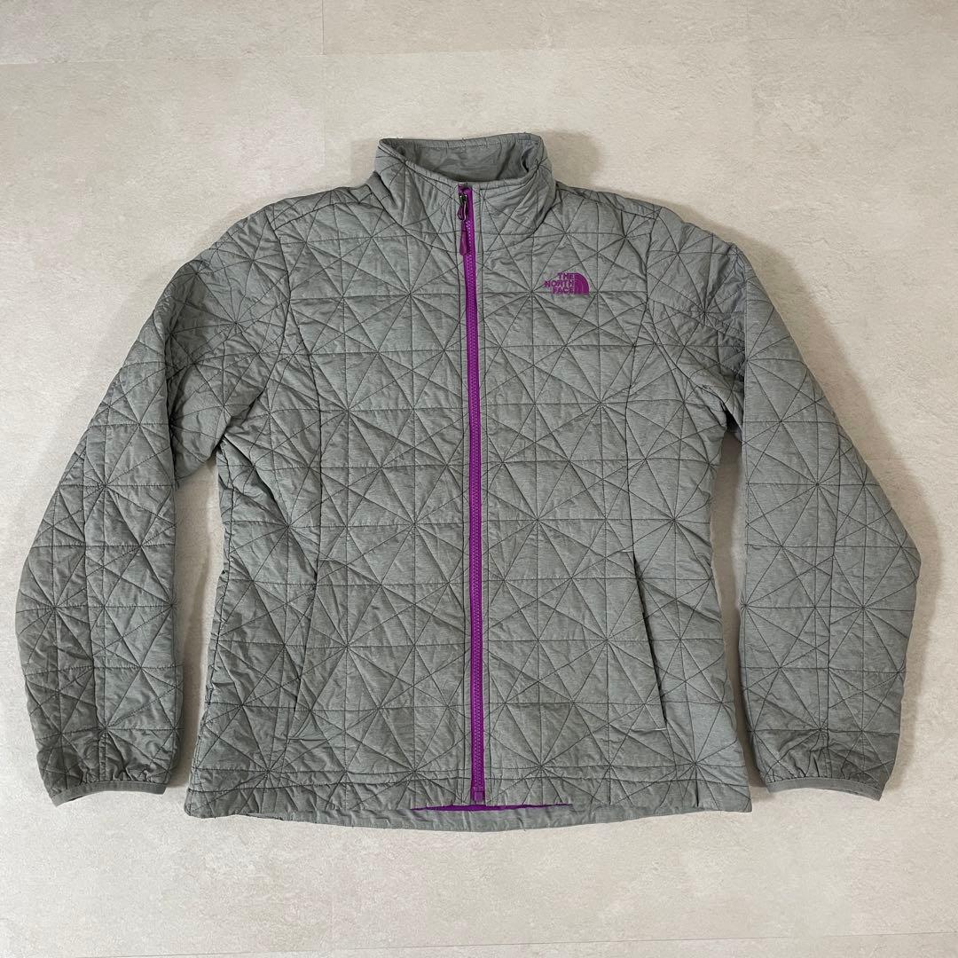 古着 THE NORTH FACE キルティングジャケット サイズL グレー