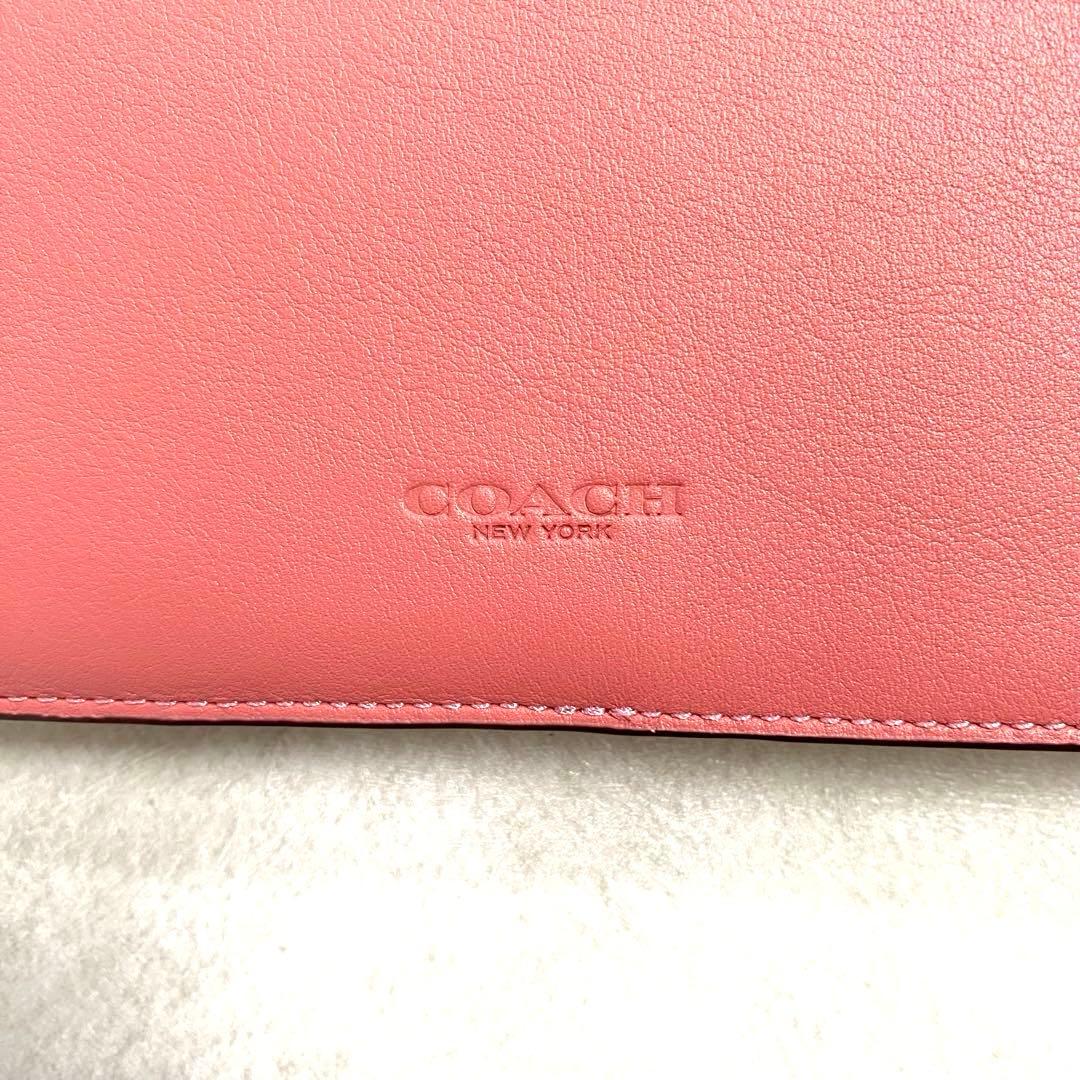 最終値下げ！COACH コーチ アウトレット品スムースレザーノートブックカバー