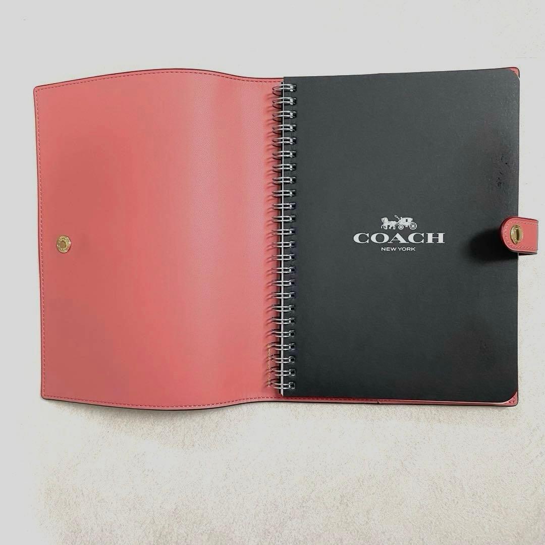 最終値下げ！COACH コーチ アウトレット品スムースレザーノートブックカバー