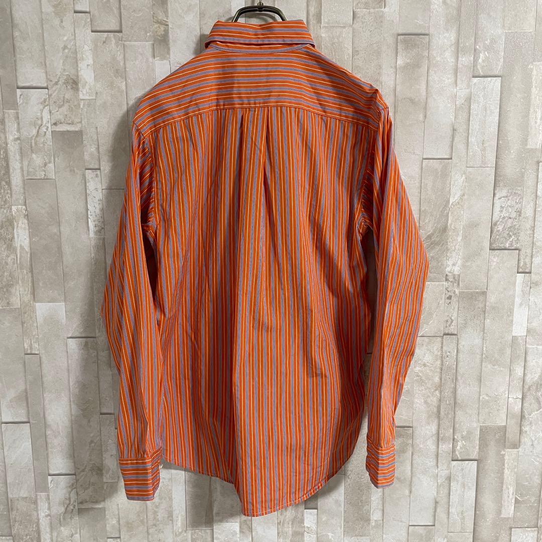 【美品】90s POLO RALPH LAUREN 長袖シャツ ストライプ L