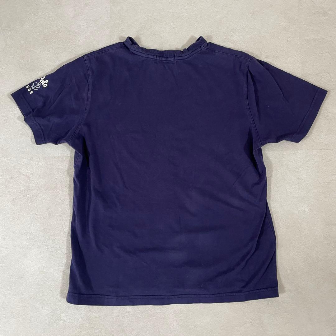 【美品】POLO BCS 半袖Tシャツ ロゴプリント サイズM ネイビー