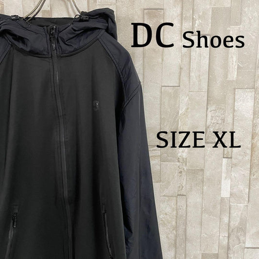 古着 DC Shoes トラックジャケット ジップアップ XL ブラック