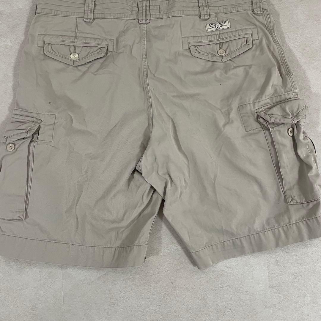 90s POLO RALPH LAUREN ハーフパンツ サイズ42 ベージュ