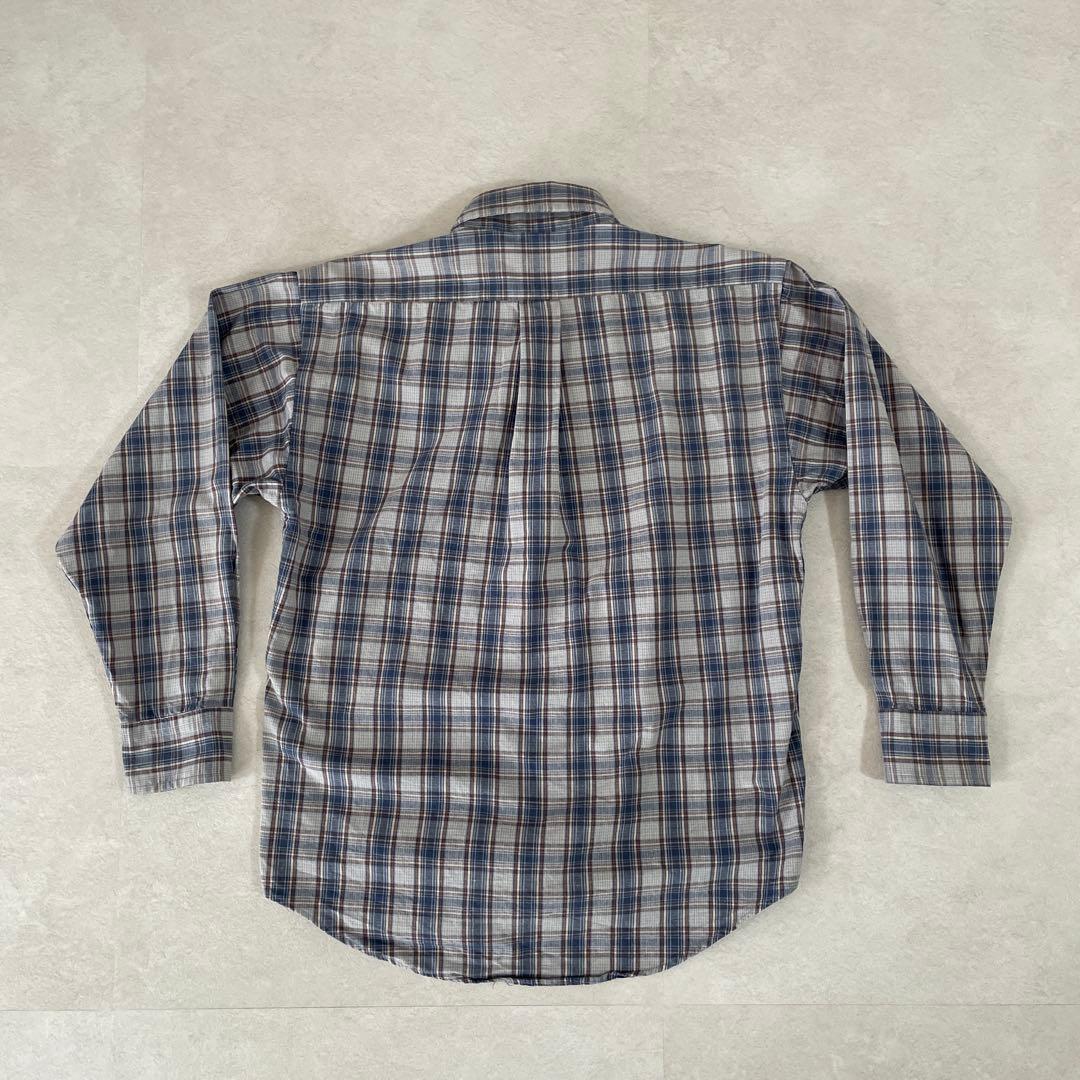 【美品】90s POLO RALPH LAUREN 長袖シャツ S チェック柄