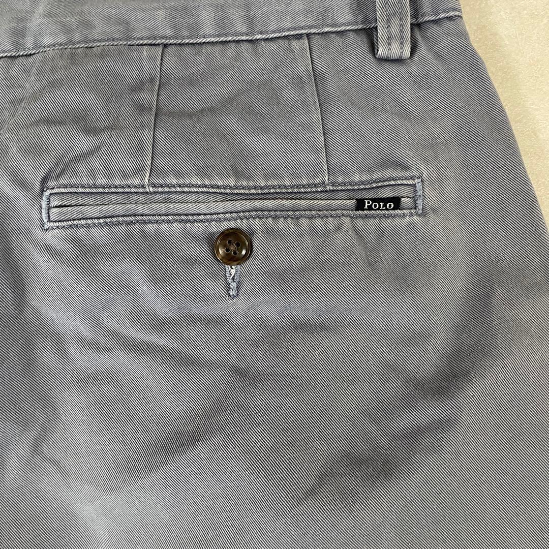 90s POLO RALPH LAUREN ハーフパンツ サイズ33 ブルー