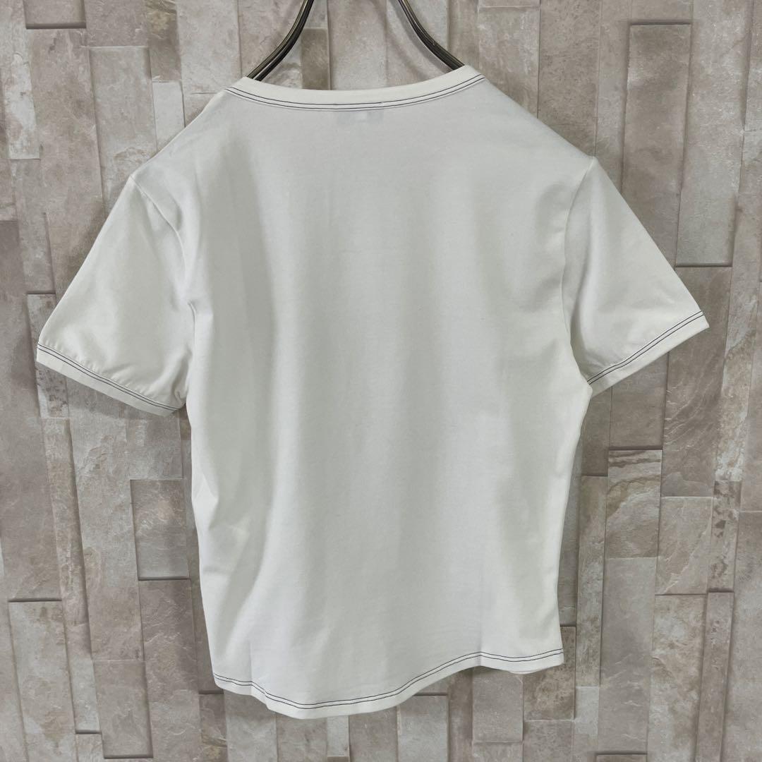 【美品】ARMANI JEANS 半袖Tシャツ ホワイト サイズ8