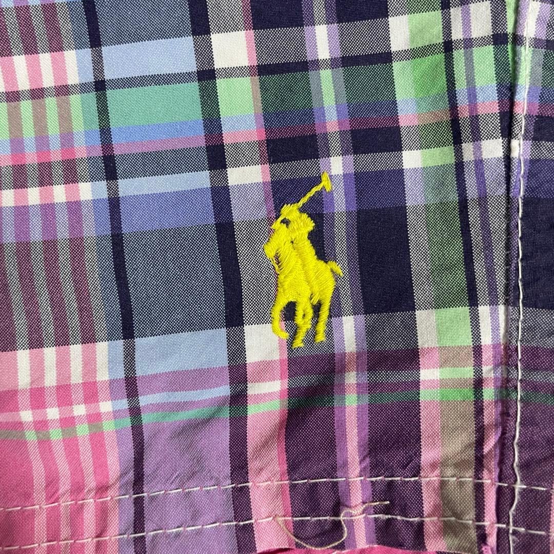 90s POLO RALPH LAUREN スイムショーツ サイズ34ピンク系