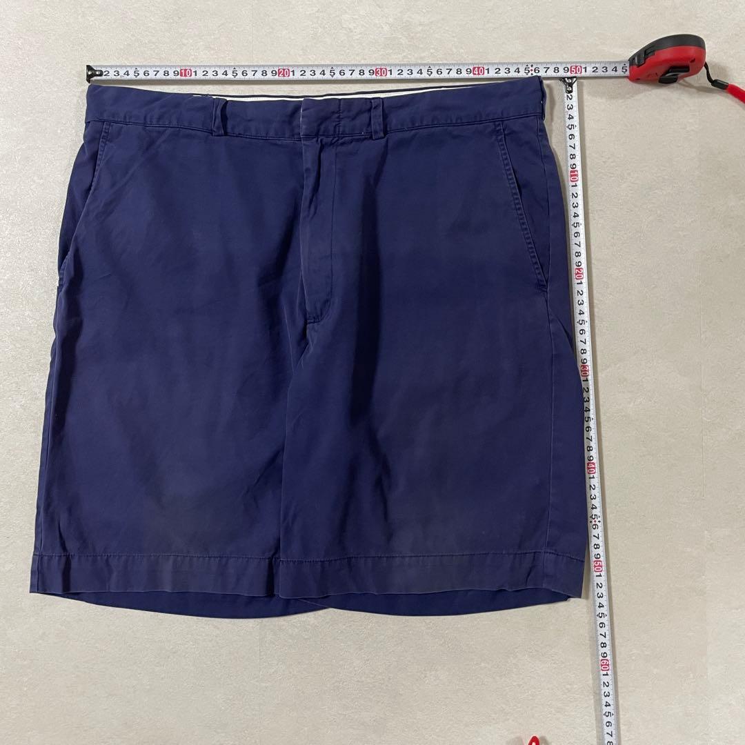 90s POLO RALPH LAUREN ハーフパンツ 36 ネイビー