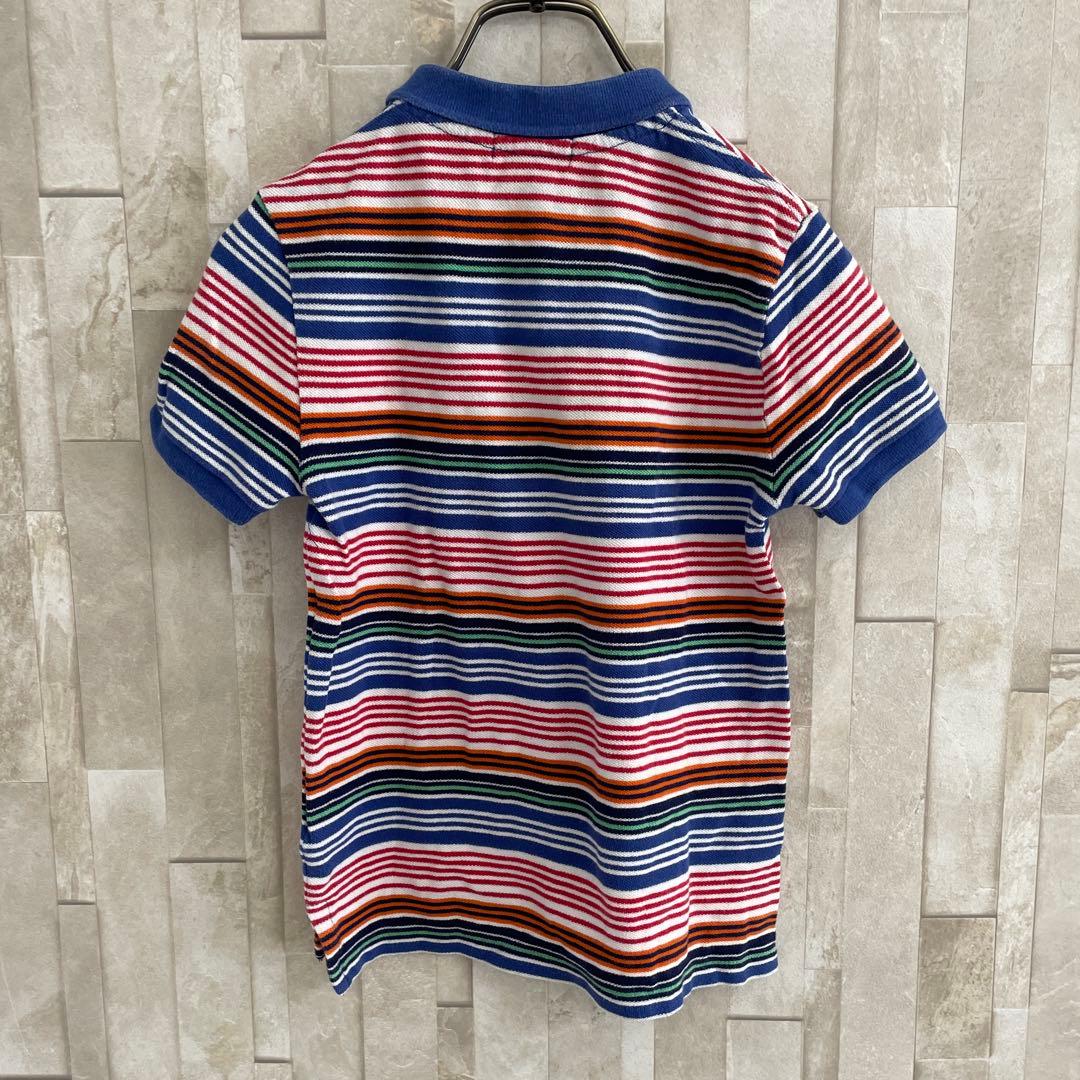 【美品】90s POLO RALPH LAUREN 半袖ポロシャツ ボーダー柄