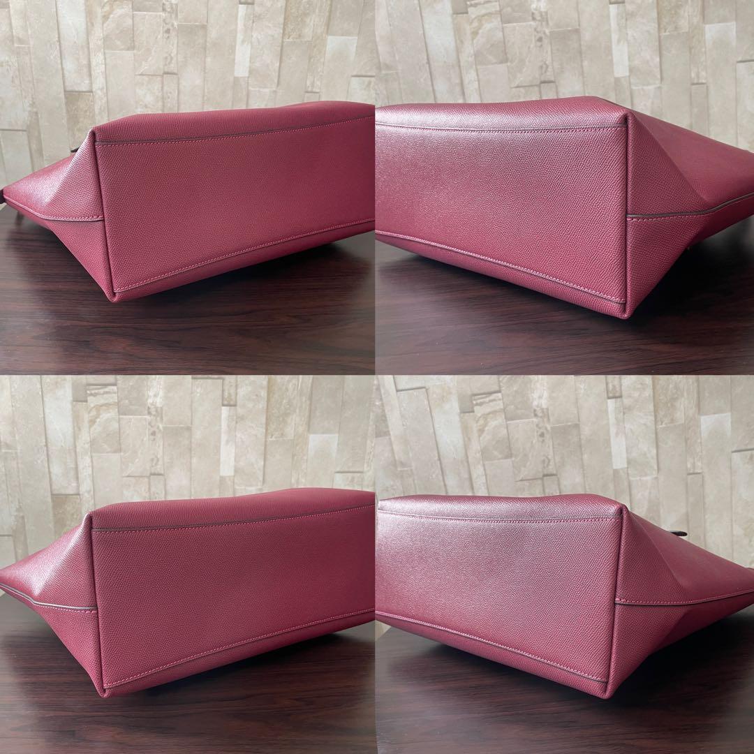 訳あり新品 COACH トートバッグ ブラックチェリー