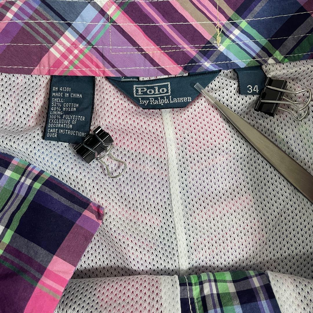 90s POLO RALPH LAUREN スイムショーツ サイズ34ピンク系