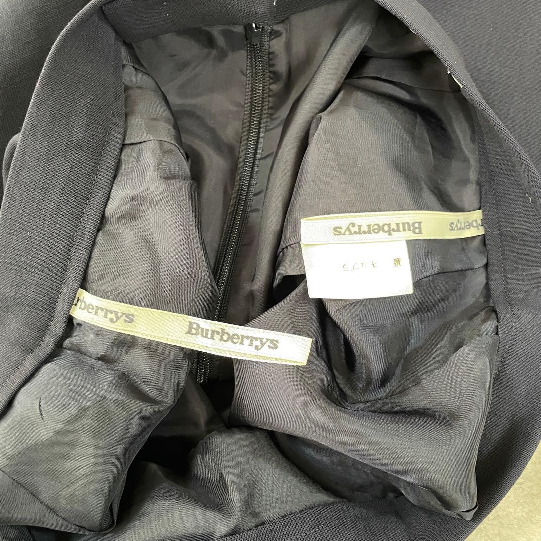 90s BURBERRYS オールド 膝丈スカート サイズ9 ブラック