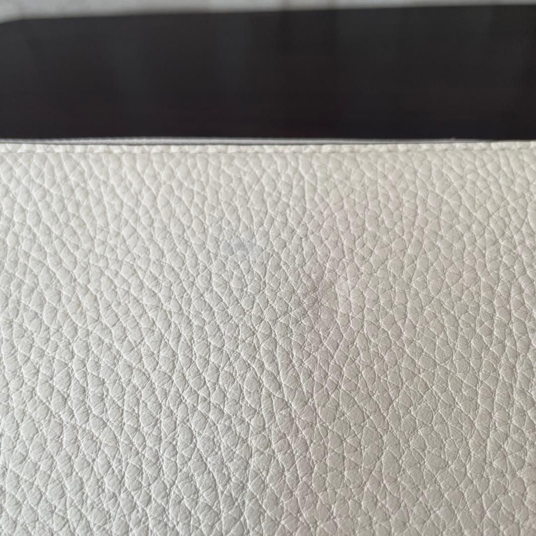 訳あり新品 COACH 長財布 ホース＆キャリッジ柄 ホワイト系