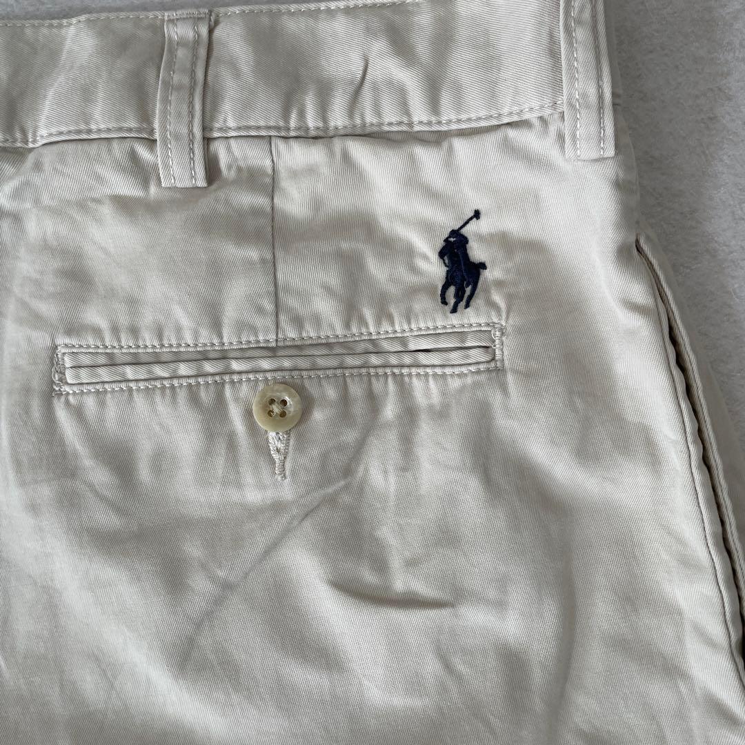 【美品】90s POLO RALPH LAUREN ハーフパンツ アイボリー