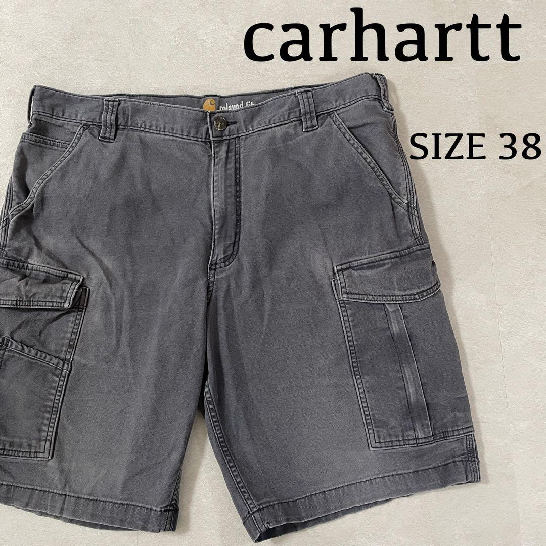 古着carhartt アメカジ ヴィンテージ ハーフパンツ グレー サイズ38