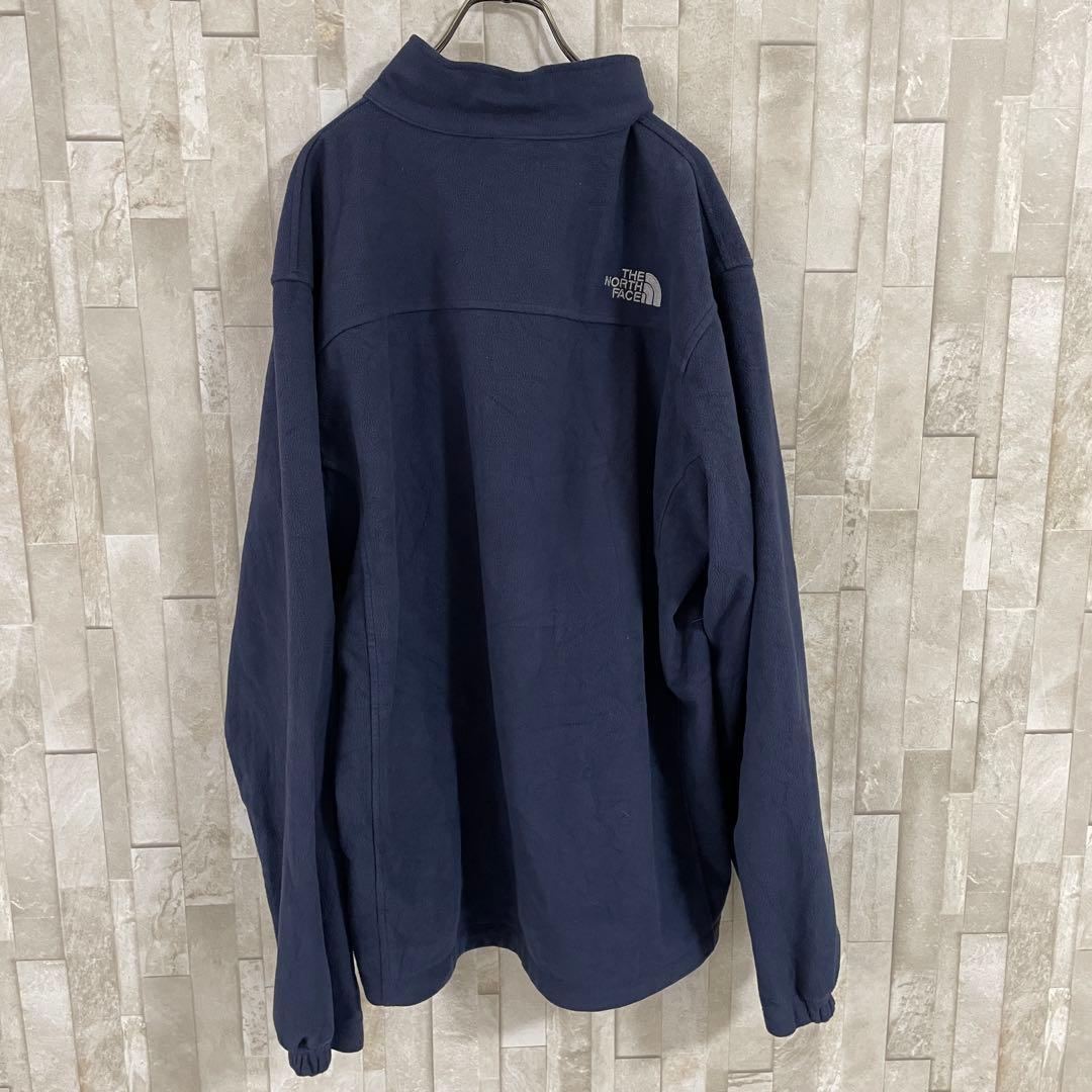 古着 THE NORTH FACE フリースジャケット サイズXL ネイビー