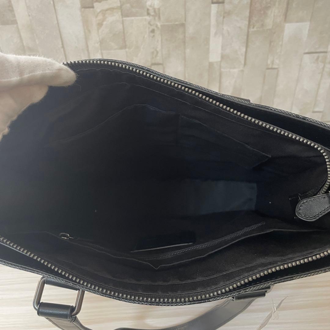 訳あり新品 COACH トートバッグ 2way シグネチャー 黒