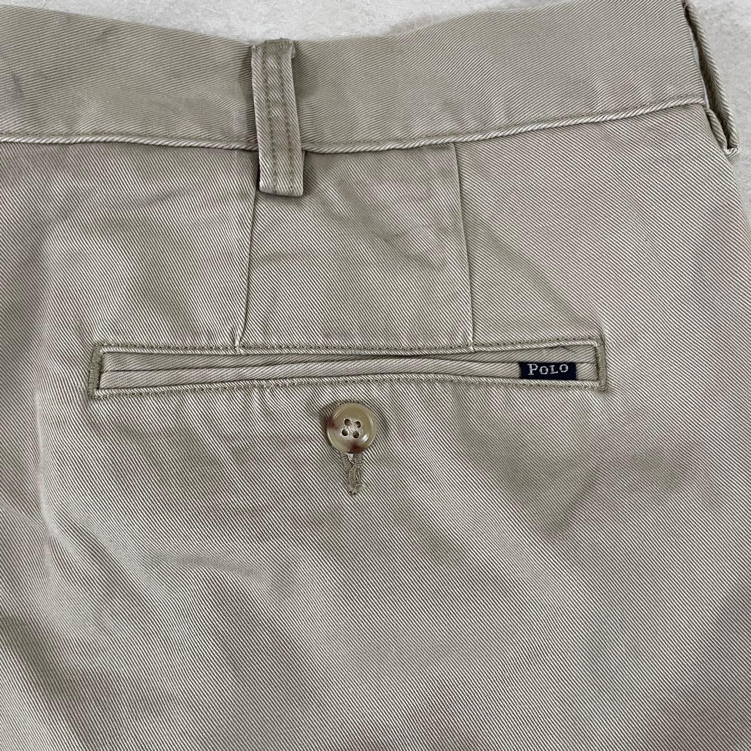90s POLO RALPH LAUREN ハーフパンツ サイズ40 ベージュ