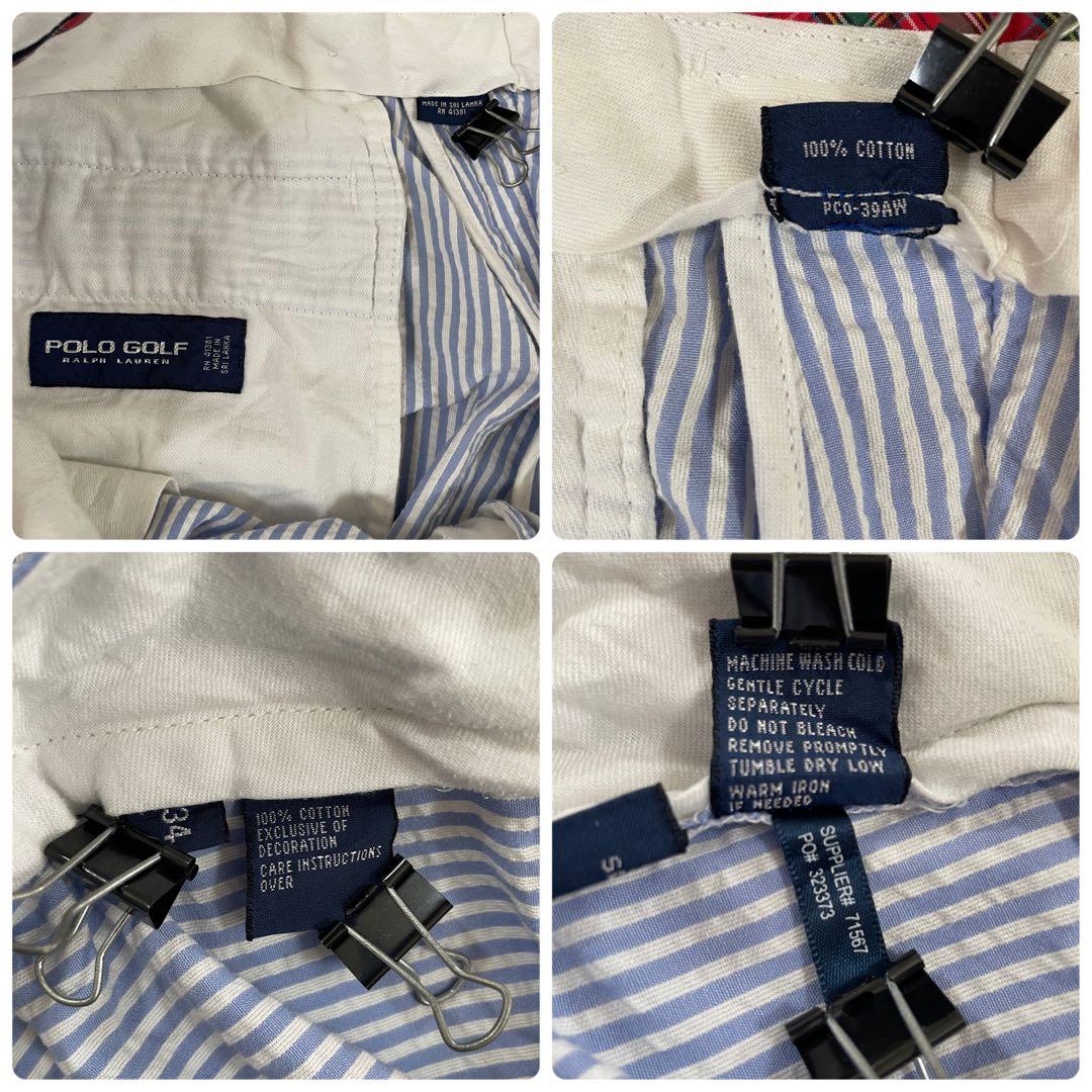 【美品】POLO RALPH LAUREN ハーフパンツ サイズ34 ストライプ