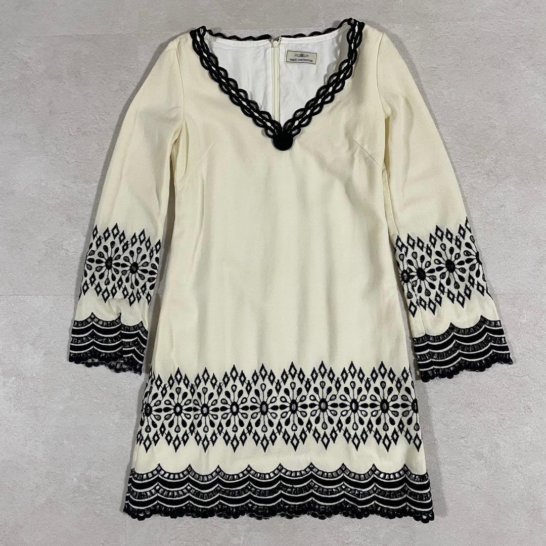 【美品】GRACE CONTINENTAL ワンピース 日本製 サイズ36
