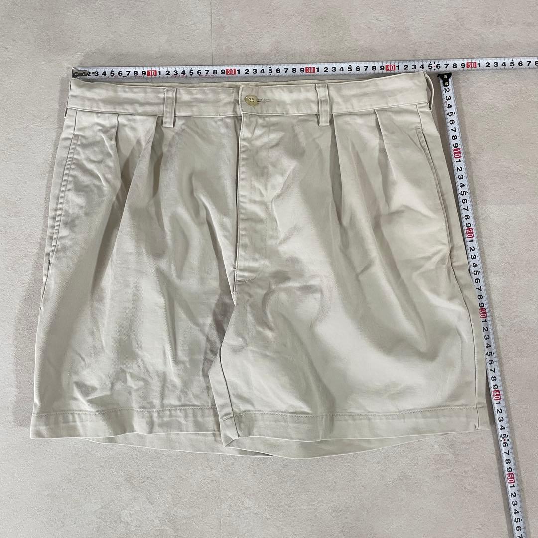 美品 90s POLO RALPH LAUREN ハーフパンツ 35 アイボリー