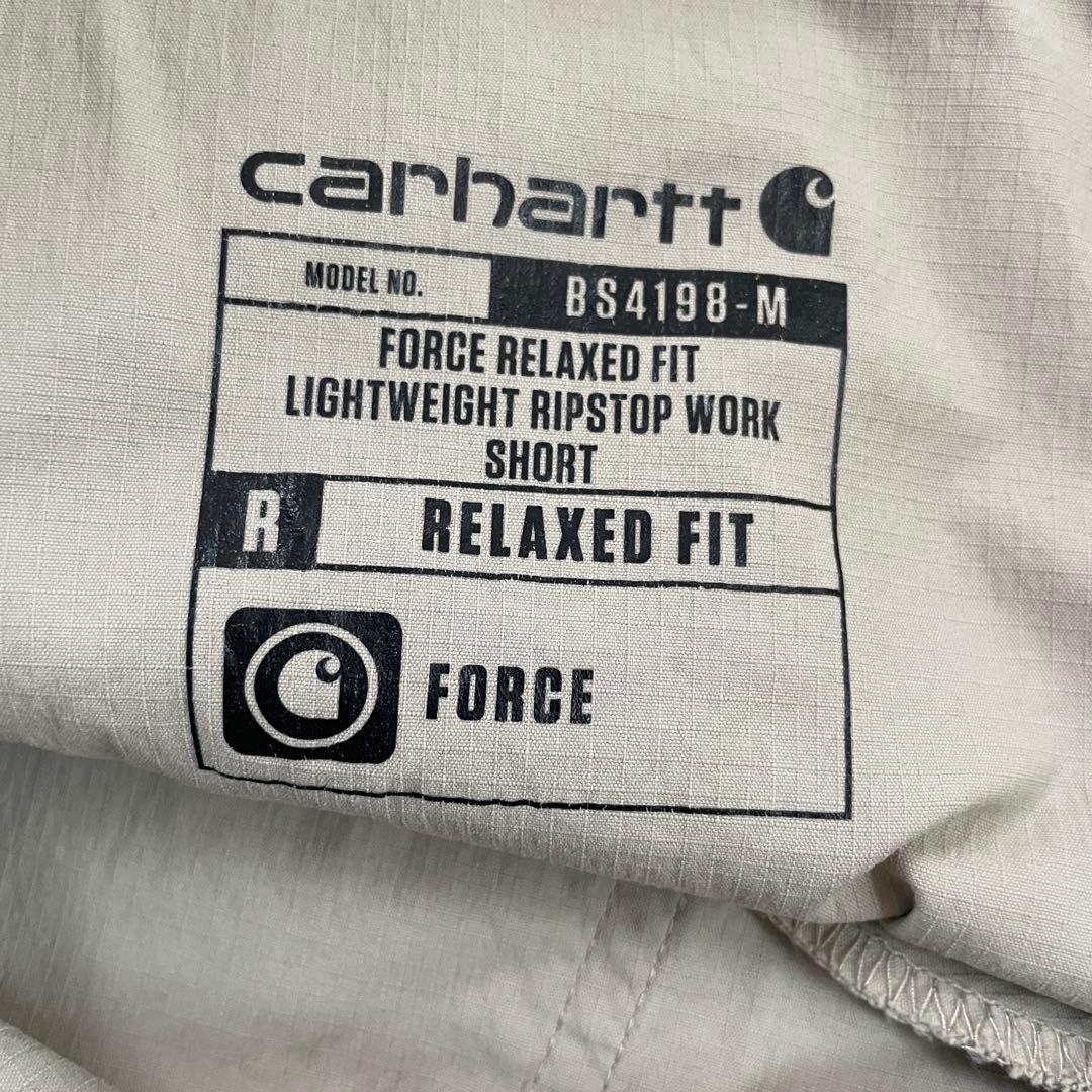 古着 carhartt ハーフパンツ BS4198 FORCE XL ベージュ