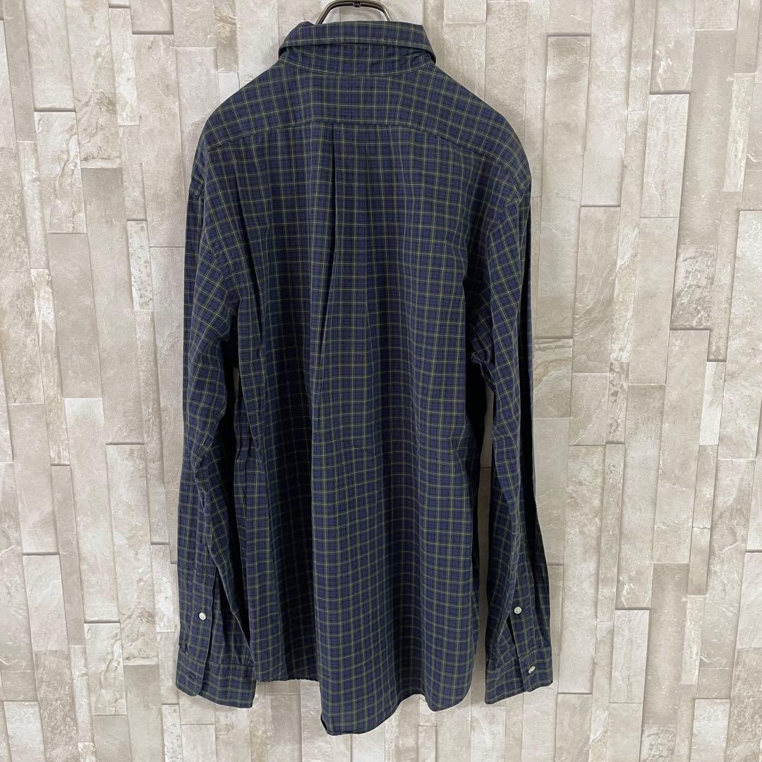 【美品】90s POLO RALPH LAUREN 長袖シャツ L チェック柄