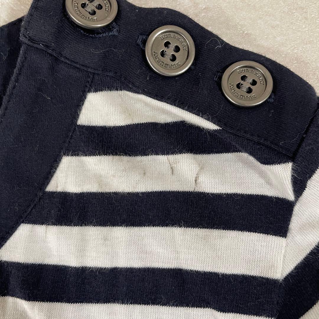 古着 BURBERRY LONDON 七分袖 Tシャツ サイズ2 ボーダー