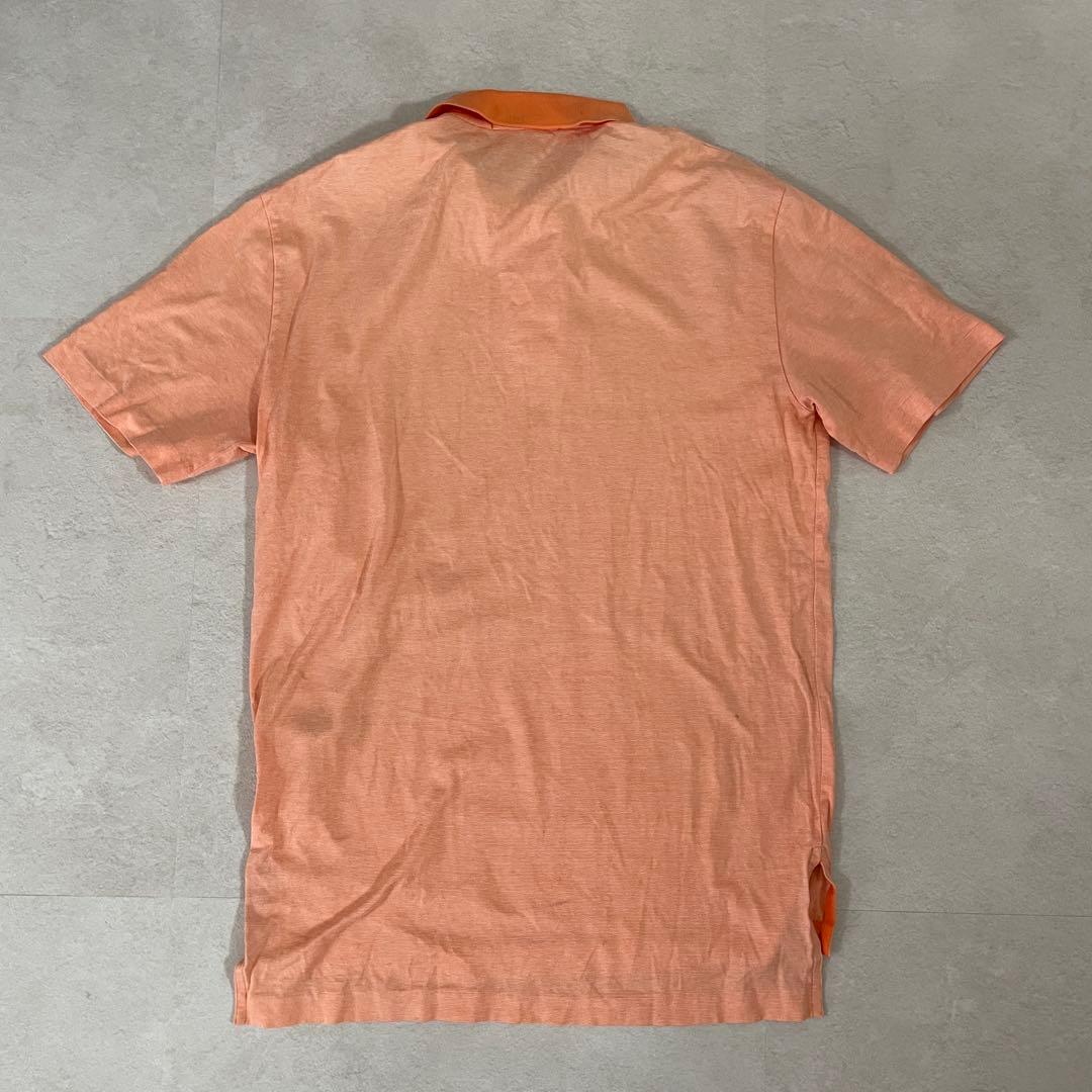 90s POLO RALPH LAUREN 半袖ポロシャツ XS オレンジ