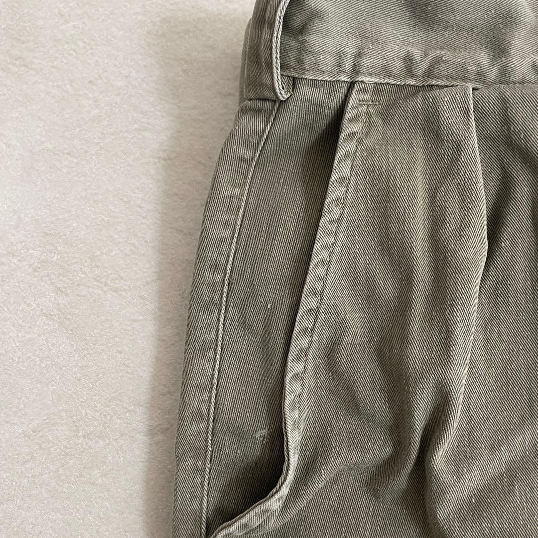 90s POLO RALPH LAUREN ハーフパンツ サイズ35 カーキ